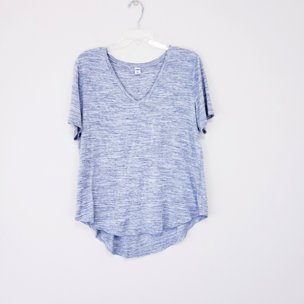 Old Navy Luxe V Neck T Shirt Space Gray Heather Size Large